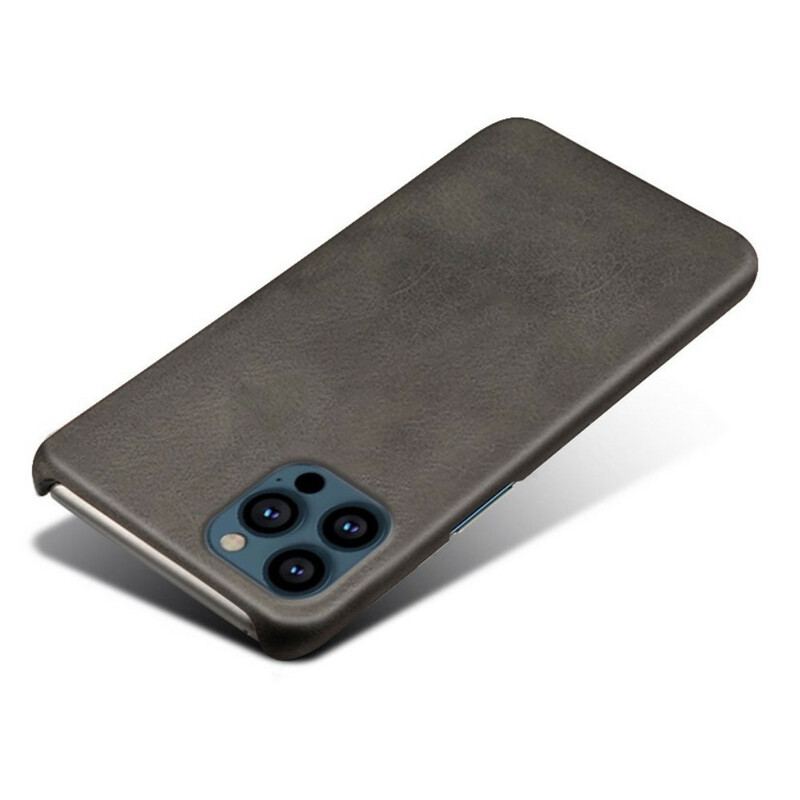 Capa Para iPhone 13 Pro Max Efeito Couro Ksq