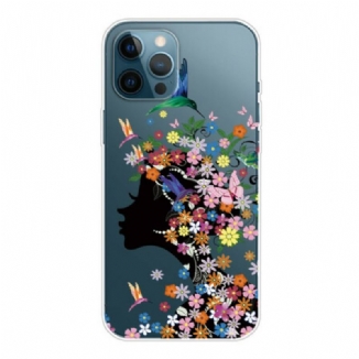 Capa Para iPhone 13 Pro Max Linda Cabeça De Flor