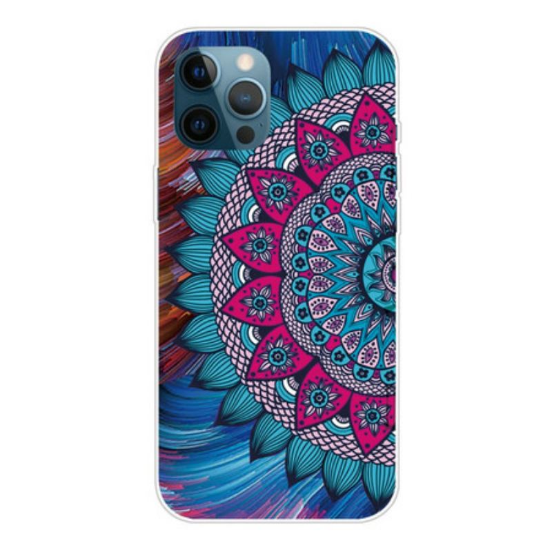 Capa Para iPhone 13 Pro Max Mandala Colorida