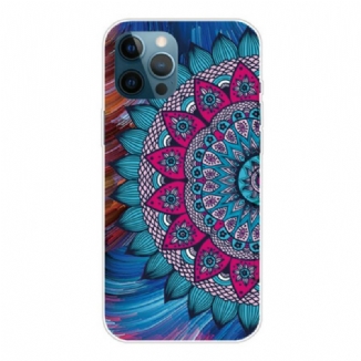 Capa Para iPhone 13 Pro Max Mandala Colorida