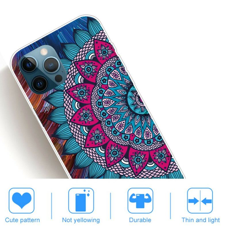 Capa Para iPhone 13 Pro Max Mandala Colorida