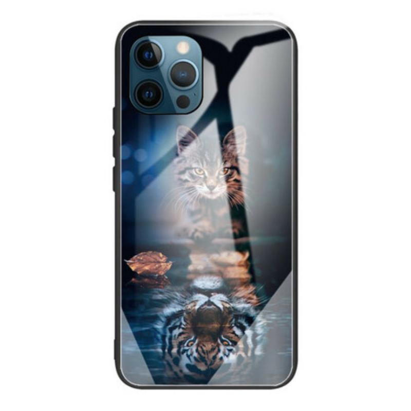 Capa Para iPhone 13 Pro Max Meu Vidro Temperado Tigre