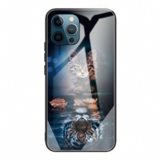 Capa Para iPhone 13 Pro Max Meu Vidro Temperado Tigre