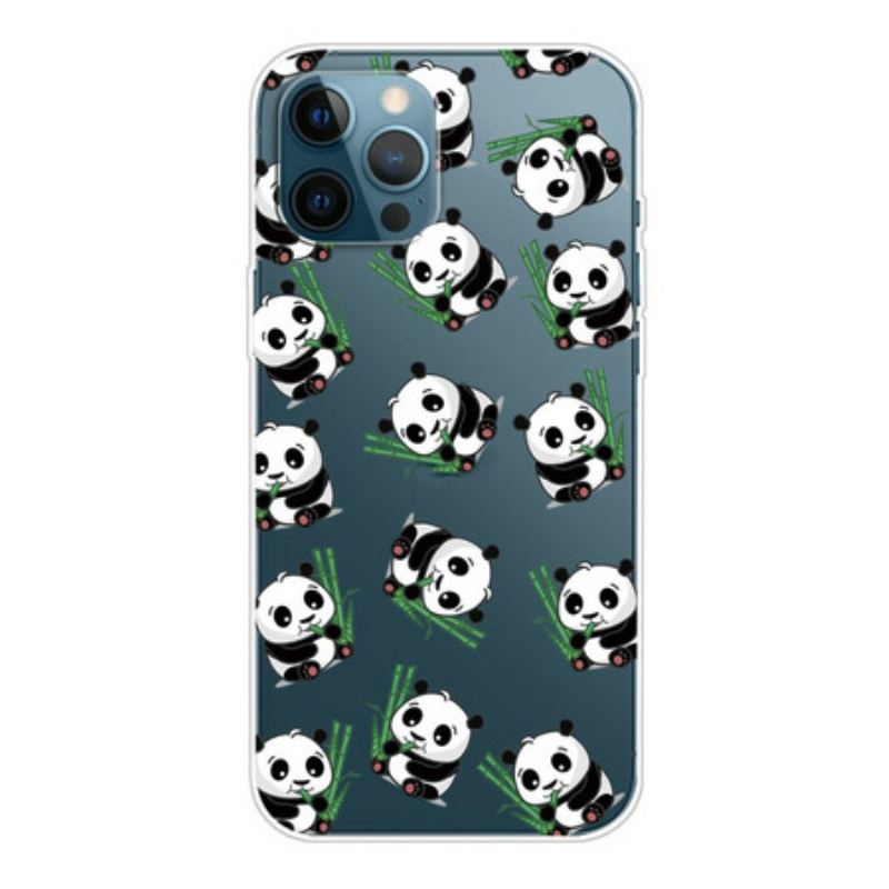 Capa Para iPhone 13 Pro Max Pequenos Pandas