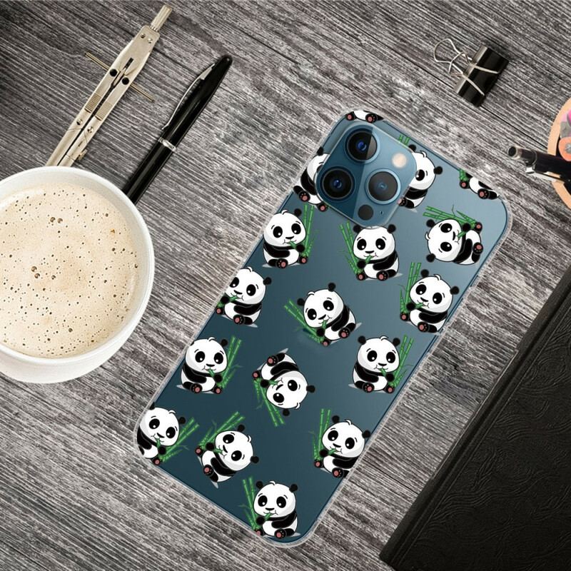 Capa Para iPhone 13 Pro Max Pequenos Pandas