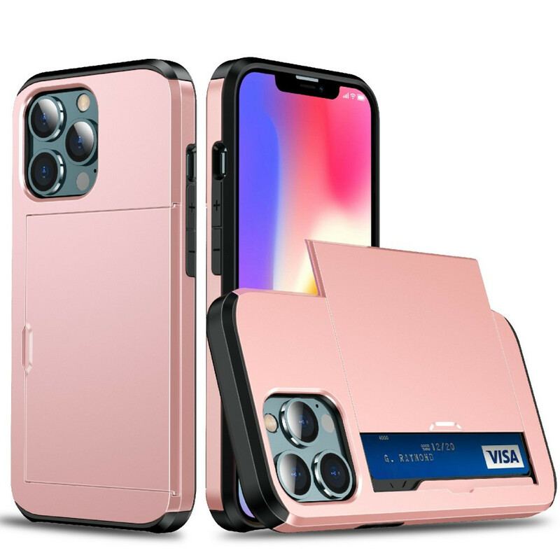 Capa Para iPhone 13 Pro Max Porta-cartões Com Zíper