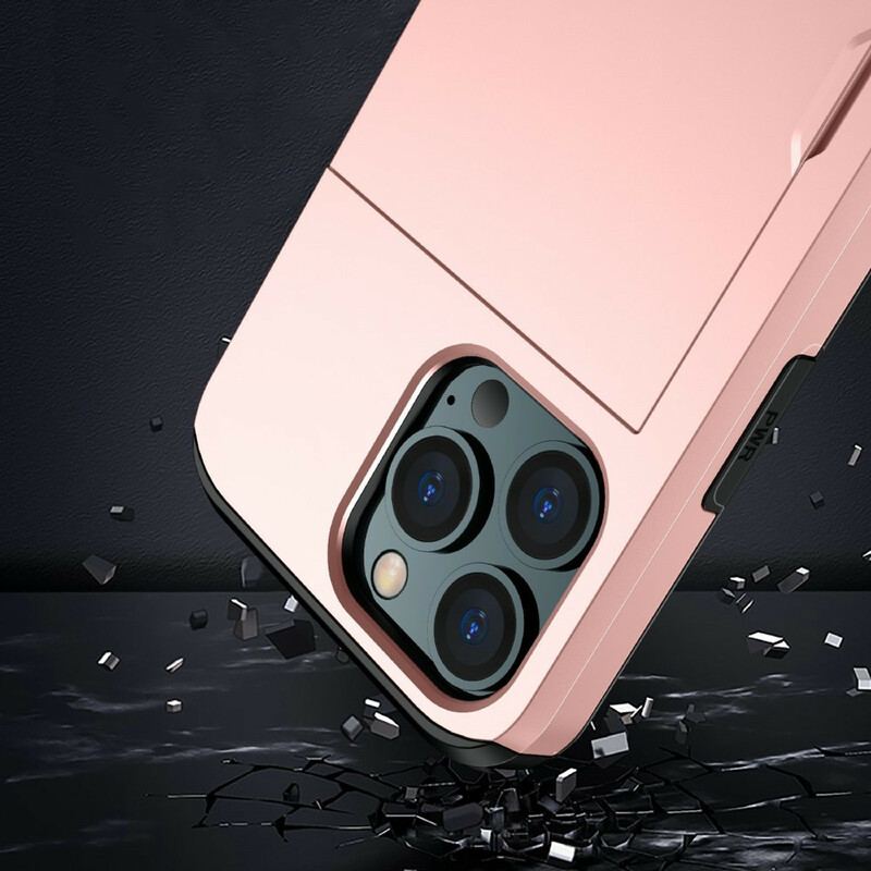 Capa Para iPhone 13 Pro Max Porta-cartões Com Zíper