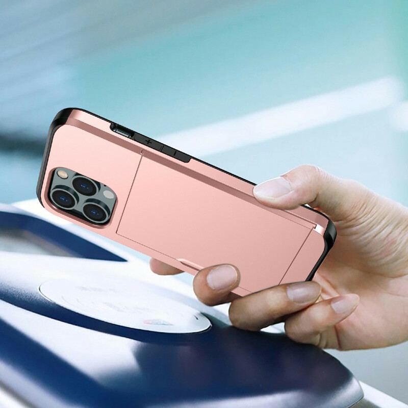 Capa Para iPhone 13 Pro Max Porta-cartões Com Zíper