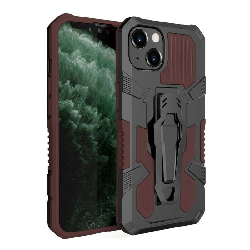 Capa Para iPhone 13 Pro Max Robô Com Clipe De Cinto