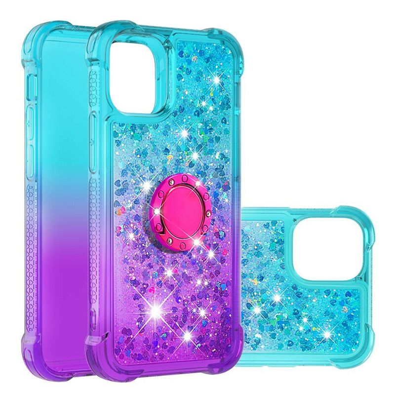 Capa Para iPhone 13 Pro Max Suporte De Anel Glitter