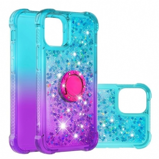 Capa Para iPhone 13 Pro Max Suporte De Anel Glitter