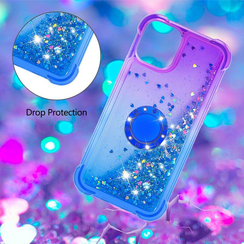 Capa Para iPhone 13 Pro Max Suporte De Anel Glitter