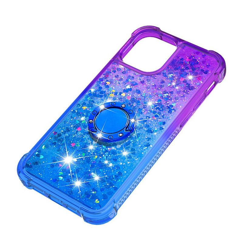 Capa Para iPhone 13 Pro Max Suporte De Anel Glitter