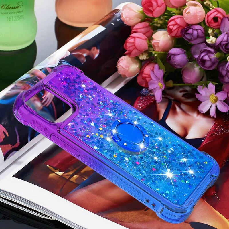 Capa Para iPhone 13 Pro Max Suporte De Anel Glitter