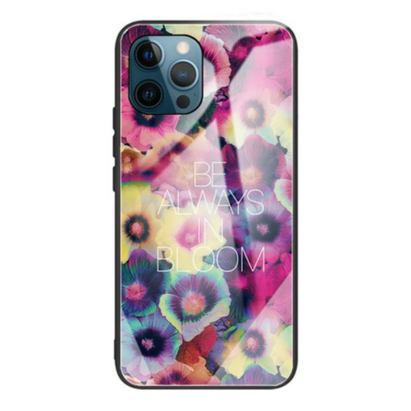 Capa Para iPhone 13 Pro Max Vidro Temperado Be Always In Bloom