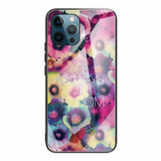 Capa Para iPhone 13 Pro Max Vidro Temperado Be Always In Bloom