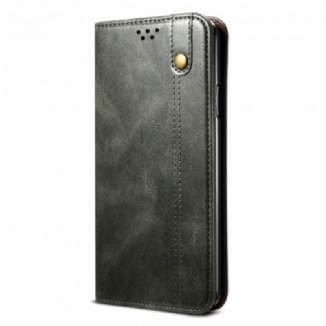 Capa De Celular Para Realme 8 / 8 Pro Flip Couro Sintético Encerado