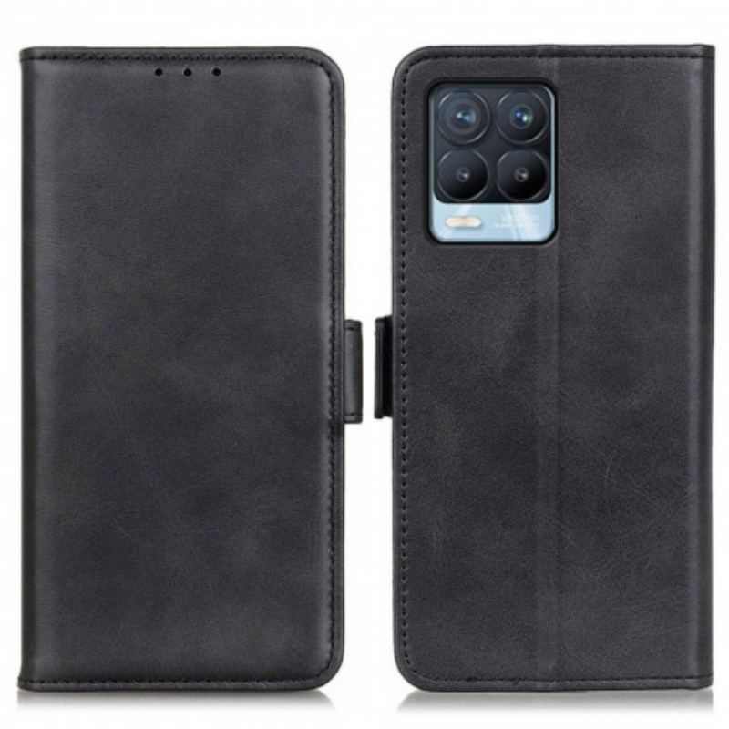 Capa Em Pele Para Realme 8 / 8 Pro Flip Aba Dupla