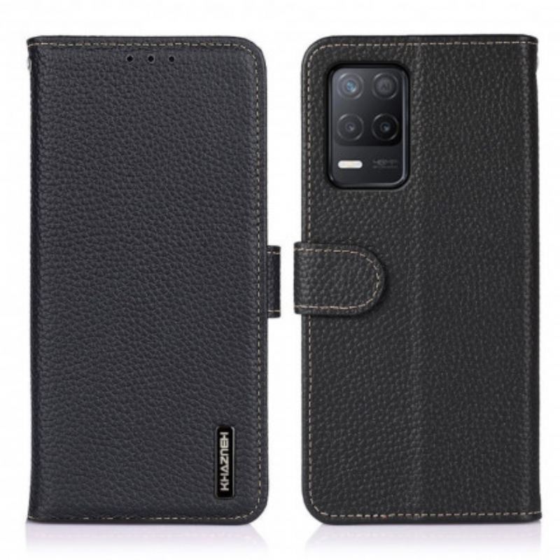 Capa Flip Para Realme 8 / 8 Pro Khazneh Lichia Couro