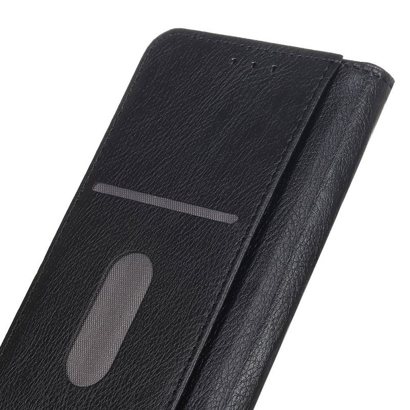 Capa De Celular Para Oppo Find X5 Lite Flip Couro Rachado De Lichia