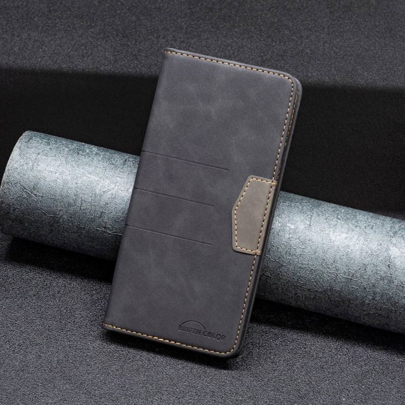 Capa De Celular Para Oppo Find X5 Lite Flip Estilo De Couro Cor Binfen