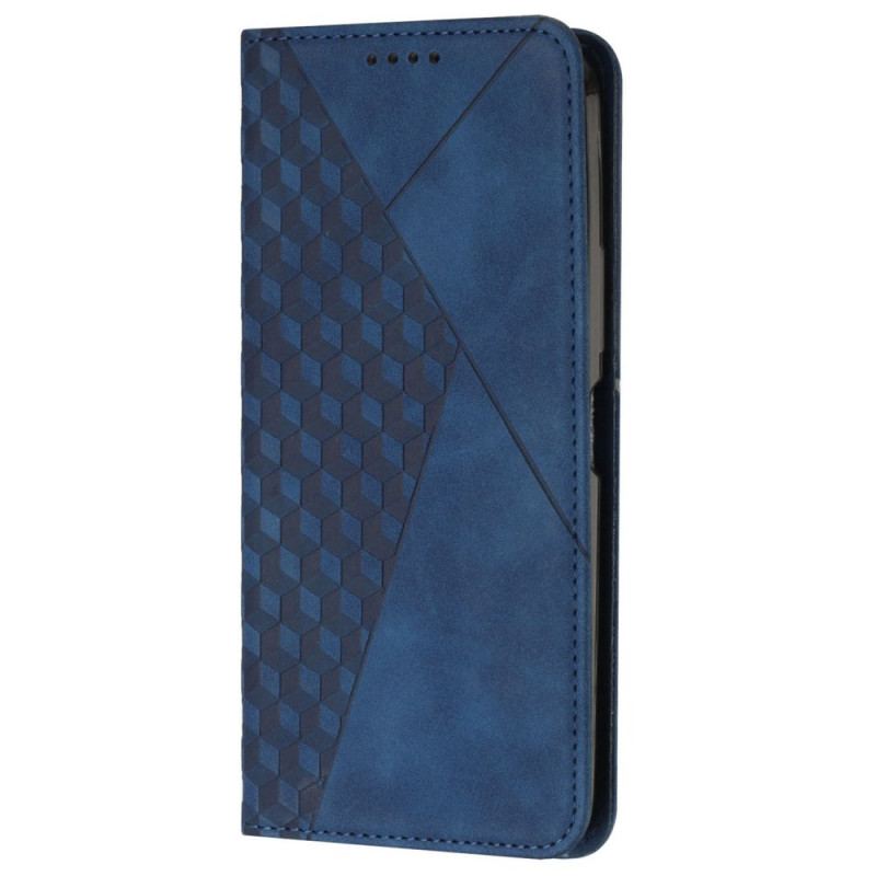 Capa De Celular Para Oppo Find X5 Lite Flip Padrão De Couro Sintético