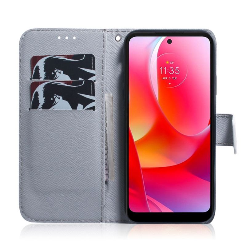 Capa De Couro Para Oppo Find X5 Lite Cachorro Pug