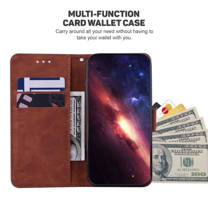 Capa De Couro Para Oppo Find X5 Lite Cubo Textura