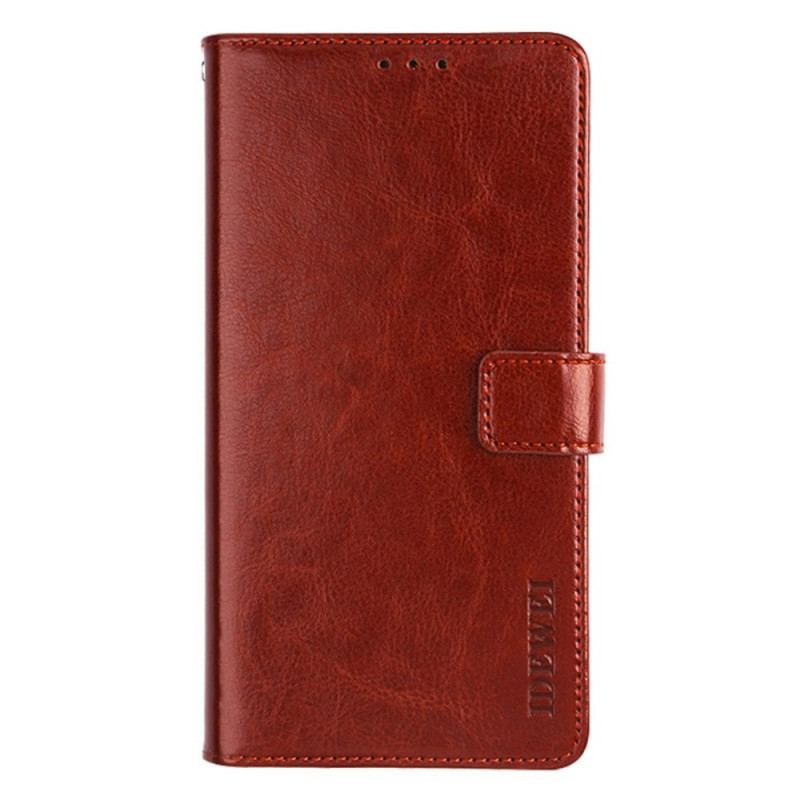 Capa De Couro Para Oppo Find X5 Lite Couro Sintético Vintage Idewei