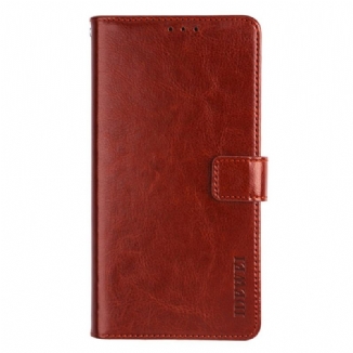 Capa De Couro Para Oppo Find X5 Lite Couro Sintético Vintage Idewei