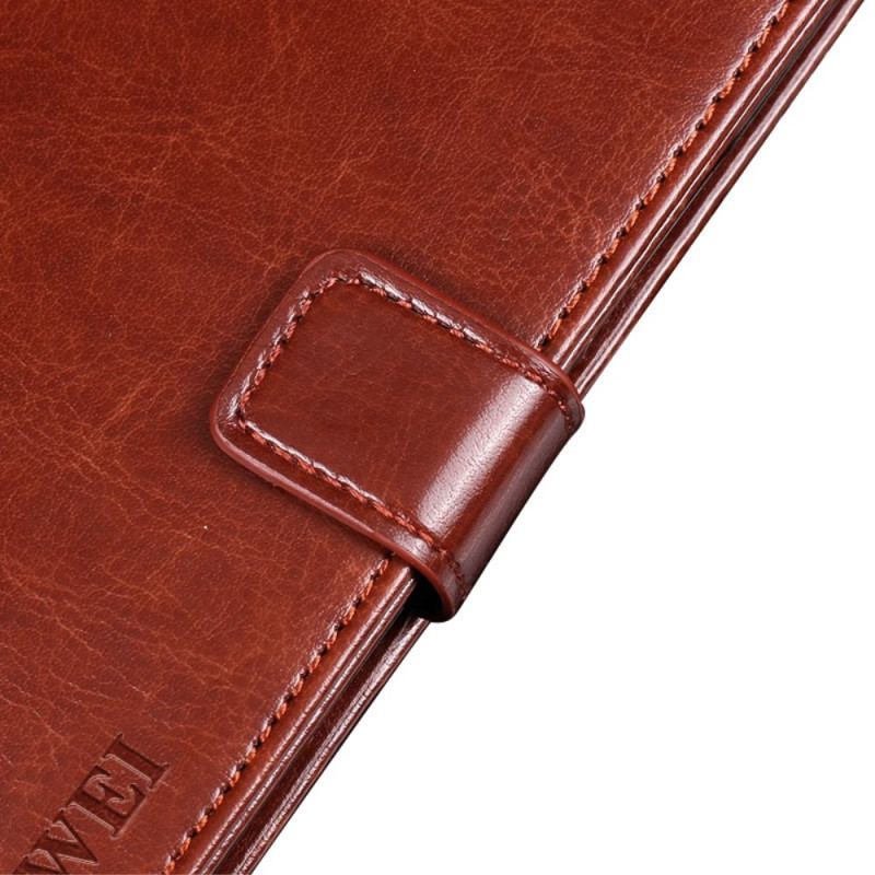 Capa De Couro Para Oppo Find X5 Lite Couro Sintético Vintage Idewei