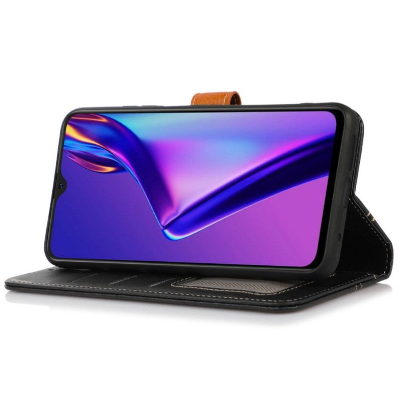 Capa Em Pele Para Oppo Find X5 Lite Membrana