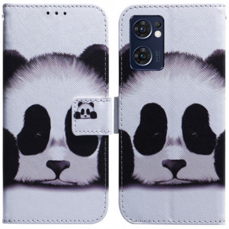 Capa Flip Para Oppo Find X5 Lite Cara De Panda