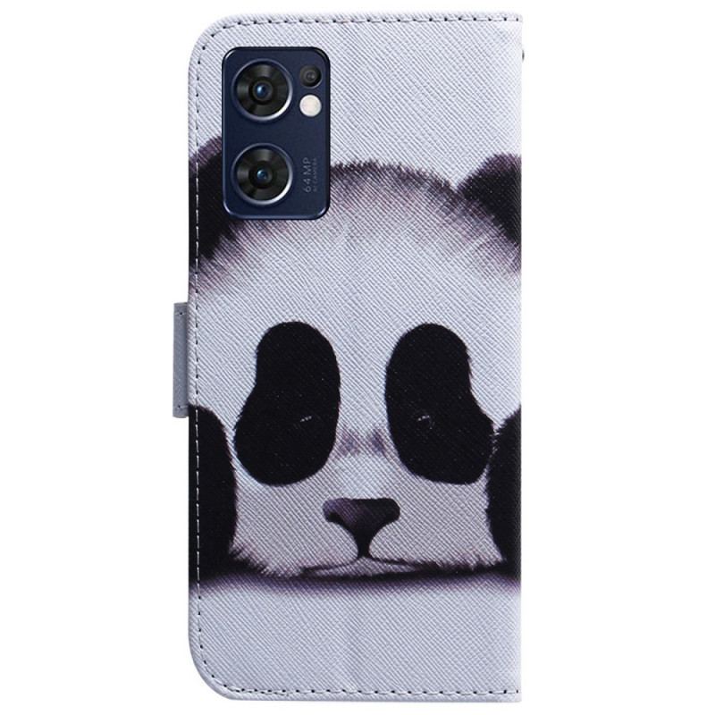 Capa Flip Para Oppo Find X5 Lite Cara De Panda