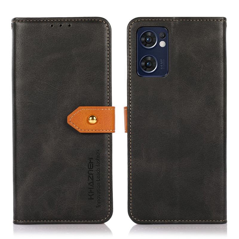 Capa Flip Para Oppo Find X5 Lite Com Alça Khazneh