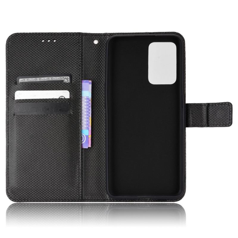 Capa Flip Para Oppo Find X5 Lite De Cordão Couro Falso Estiloso Com Tiras