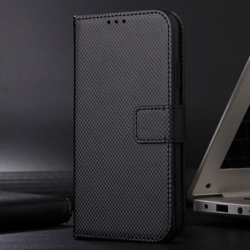 Capa Flip Para Oppo Find X5 Lite De Cordão Couro Falso Estiloso Com Tiras