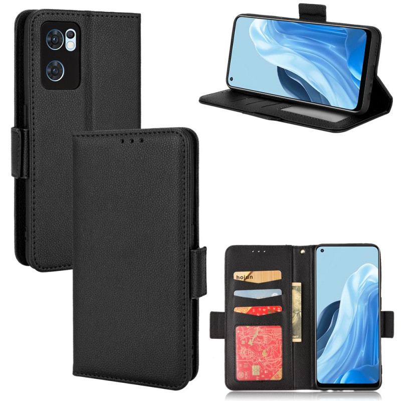 Capa Flip Para Oppo Find X5 Lite De Couro Aba Dupla Novas Cores