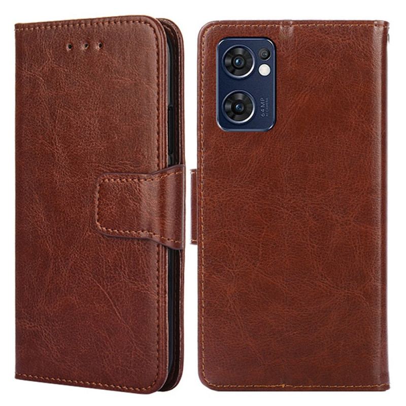 Capa Flip Para Oppo Find X5 Lite De Couro Aba Magnética Colorida