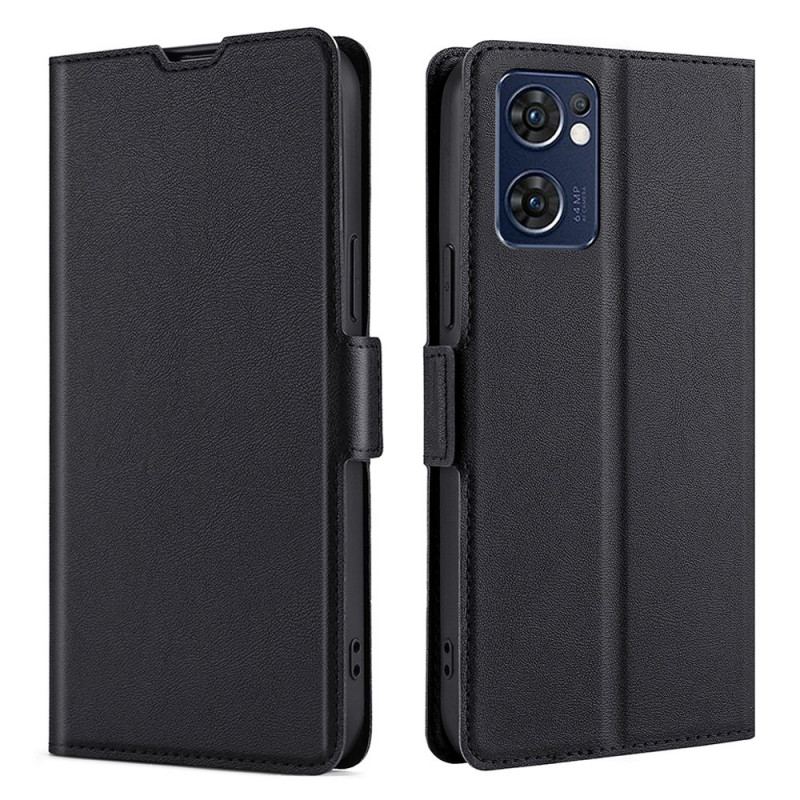 Capa Flip Para Oppo Find X5 Lite De Couro Design De Aba Dupla