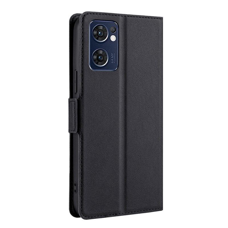 Capa Flip Para Oppo Find X5 Lite De Couro Design De Aba Dupla