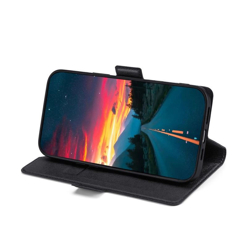 Capa Flip Para Oppo Find X5 Lite De Couro Design De Aba Dupla