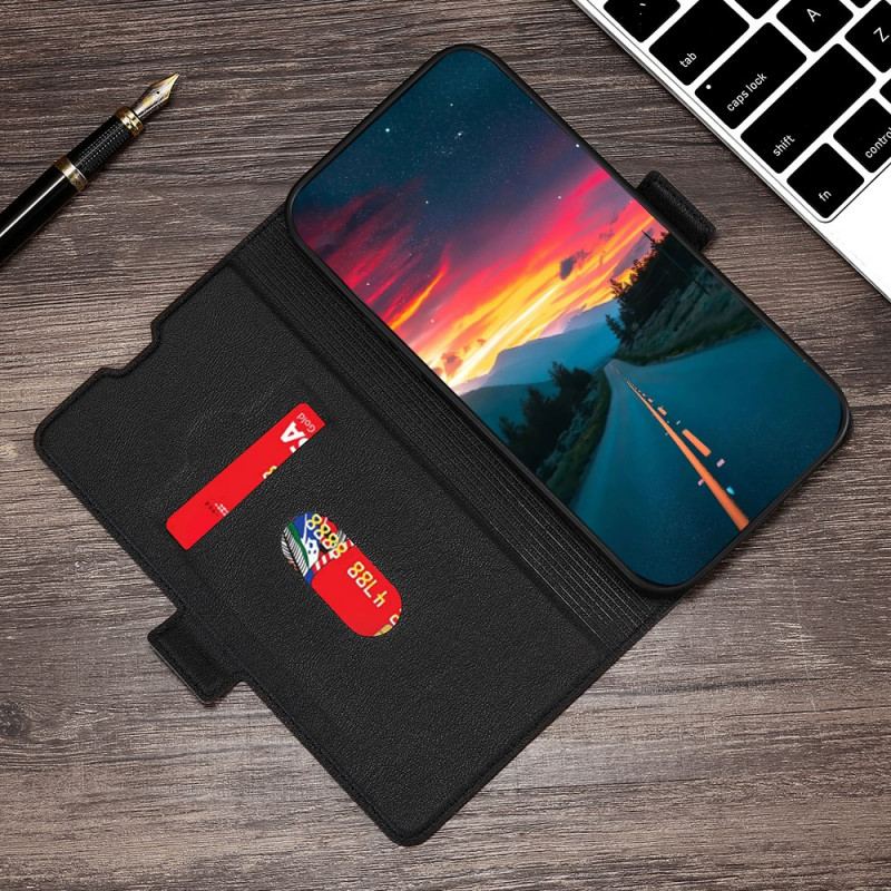 Capa Flip Para Oppo Find X5 Lite De Couro Design De Aba Dupla