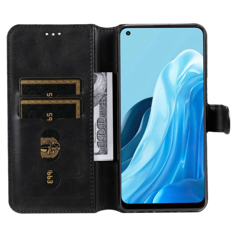 Capa Flip Para Oppo Find X5 Lite Couro Sintético