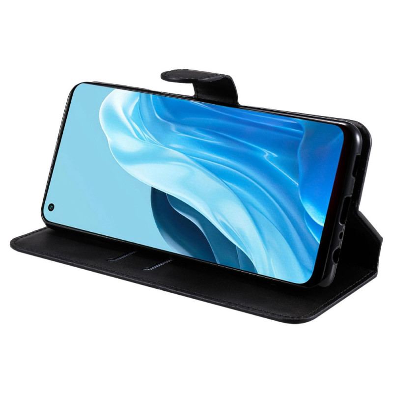 Capa Flip Para Oppo Find X5 Lite Couro Sintético