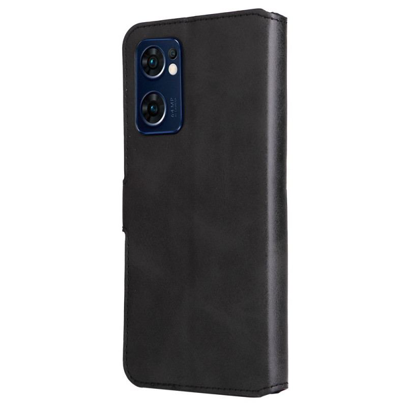 Capa Flip Para Oppo Find X5 Lite Couro Sintético