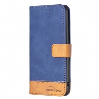 Capa Flip Para Oppo Find X5 Lite Couro Sintético De Dois Tons Binfen Color