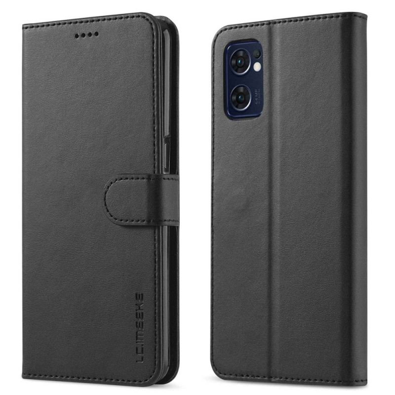 Capa Flip Para Oppo Find X5 Lite Couro Sintético Lc.imeeke