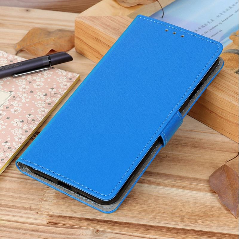 Capa Flip Para Oppo Find X5 Lite Efeito Couro Clássico