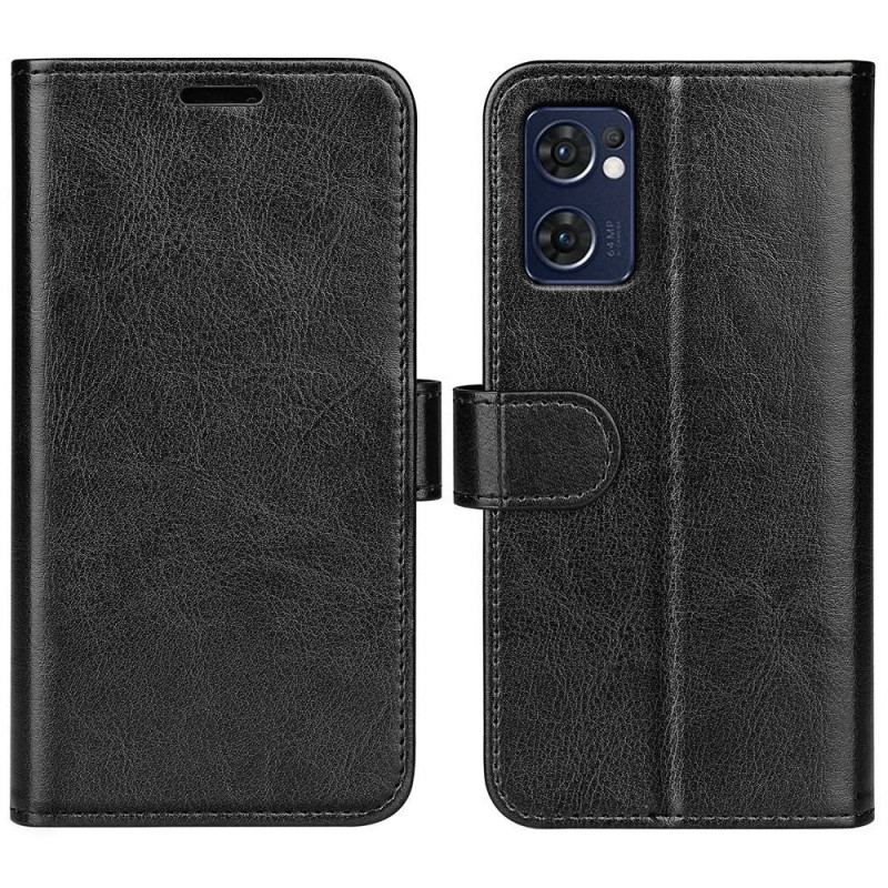 Capa Flip Para Oppo Find X5 Lite Estilo Vintage De Couro